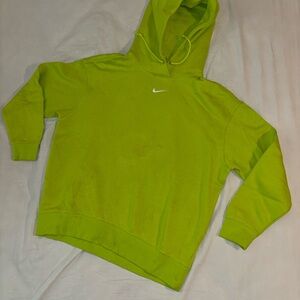 Nike Lime Green Pullover with White Logo